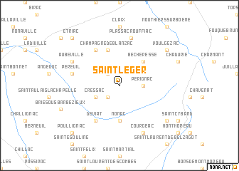 map of Saint-Léger