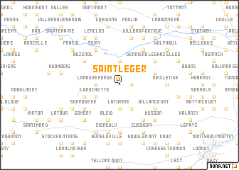 map of Saint-Léger