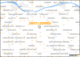 map of Saint-Léonard