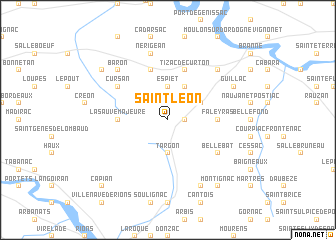 map of Saint-Léon