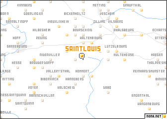 map of Saint-Louis
