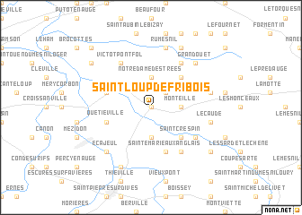 map of Saint-Loup-de-Fribois