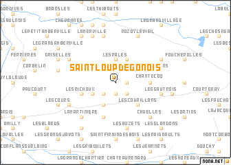 map of Saint-Loup-de-Gonois