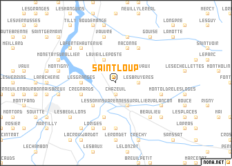 map of Saint-Loup