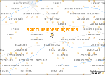 map of Saint-Lubin-des Cinq Fonds