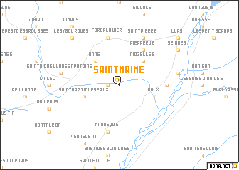 map of Saint-Maime