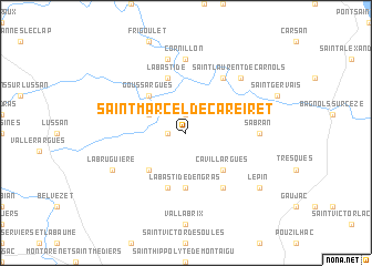 map of Saint-Marcel-de-Careiret