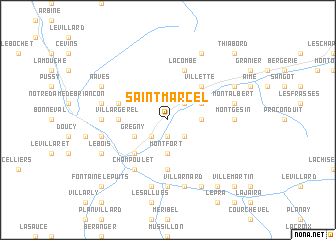 map of Saint-Marcel