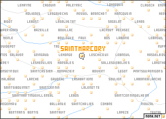 map of Saint-Marcory