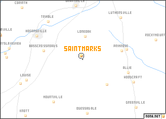 map of Saint Marks