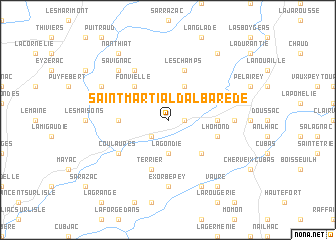 map of Saint-Martial-dʼAlbarède