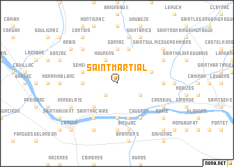 map of Saint-Martial