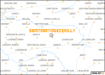 map of Saint-Martin-de-Cenilly