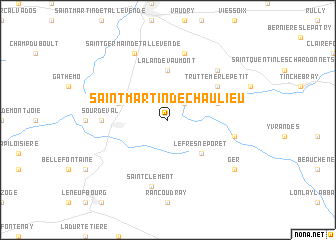 map of Saint-Martin-de-Chaulieu