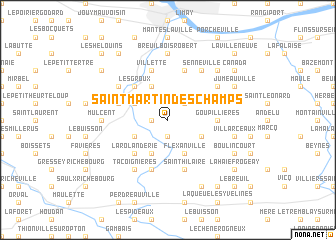 map of Saint-Martin-des-Champs