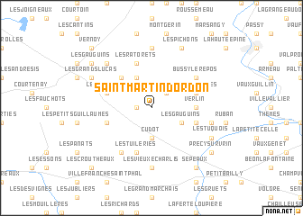 map of Saint-Martin-dʼOrdon