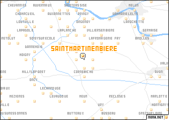 map of Saint-Martin-en-Bière