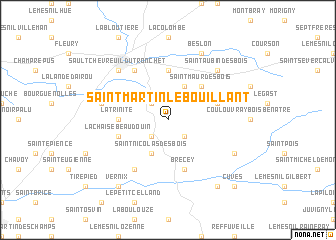 map of Saint-Martin-le-Bouillant