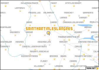 map of Saint-Martin-lès-Langres