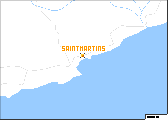 map of Saint Martins