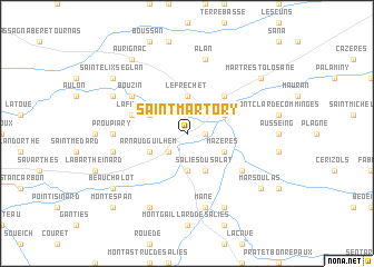 map of Saint-Martory