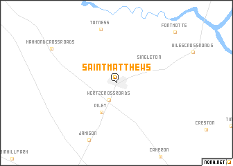 map of Saint Matthews