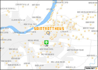 map of Saint Matthews