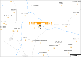map of Saint Matthews