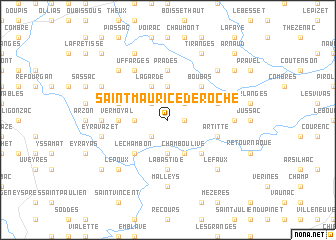 map of Saint-Maurice-de-Roche