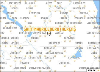 map of Saint-Maurice-de-Rotherens