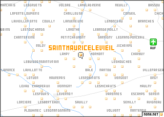 map of Saint-Maurice-le-Vieil