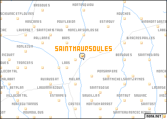 map of Saint-Maur-Soulès