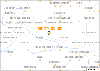 map of Saint-Maximin
