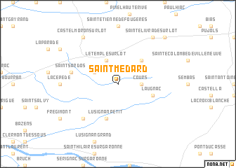 map of Saint-Médard