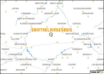 map of Saint-Méloir des Bois