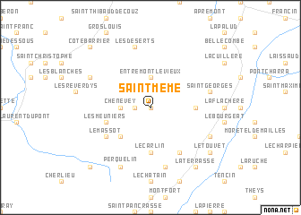 map of Saint-Même