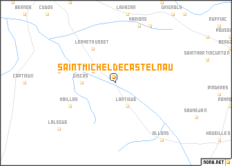map of Saint-Michel-de-Castelnau