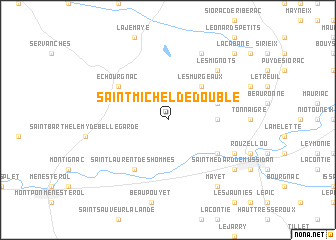 map of Saint-Michel-de-Double