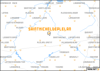 map of Saint-Michel-de-Plélan