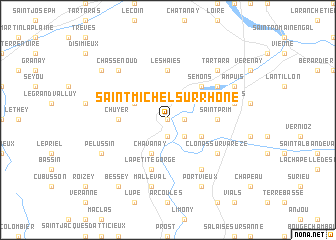 map of Saint-Michel-sur-Rhône