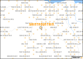 map of Saint Mountain