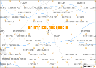 map of Saint-Nicolas-des-Bois