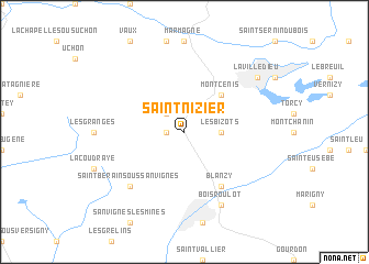 map of Saint-Nizier