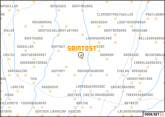 map of Saint-Ost