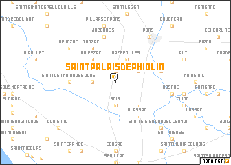 map of Saint-Palais-de-Phiolin