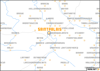 map of Saint-Palais