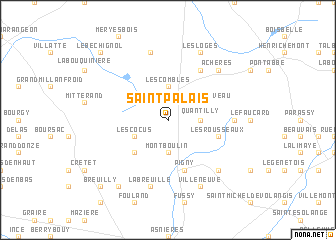 map of Saint-Palais