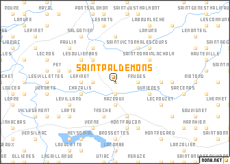 map of Saint-Pal-de-Mons