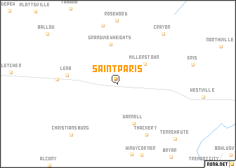 map of Saint Paris