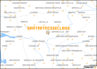 map of Saint-Patrice-de-Claids